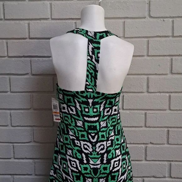International Concepts Green/Black/White Bead & Gem Formal Dress. Size Small NWT - Picture 7 of 14